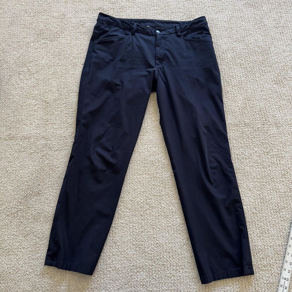 Lululemon ABC Pants Mens 32x32 Black Slim Chino Stretch Tapered Casual Travel